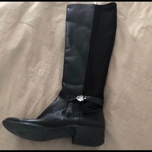 Michael Kors black leather riding boots size 7.5